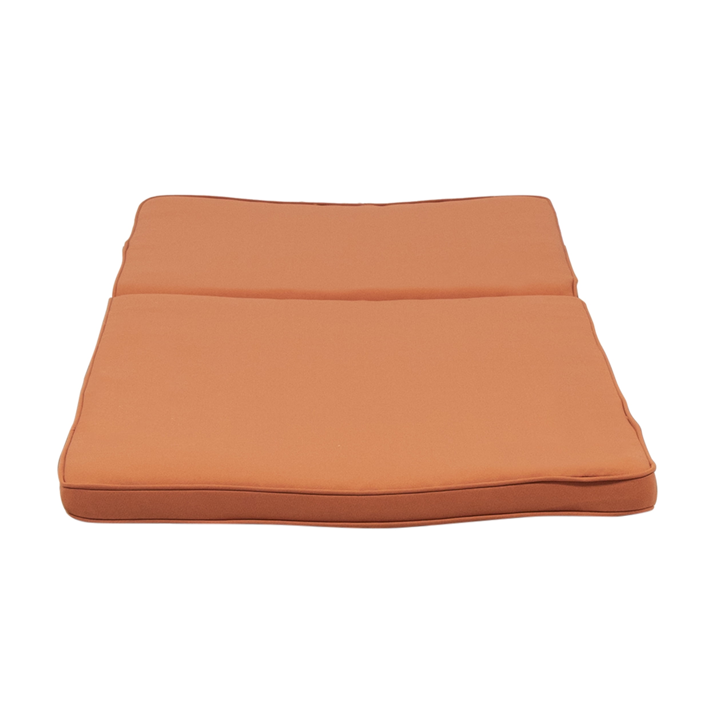 Maddison Outdoor Fabric Chaise Lounge Cushion, Set of 2, Rust Orange