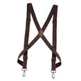 thumbnail image 5 of Men Women Suspender with Swivel Hooks, Adults X Shaped Adjustable Elastic Straps, Side Clip Suspenders Trucker Suspenders Pants Supplies Coffee, 5 of 7