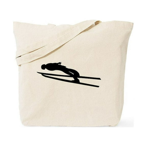 CafePress - Ski Jumper Tote Bag - Unisex Canvas Tote Bag, Beige, 1-Piece
