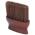 thumbnail image 2 of Cepillo plumero para el cuello de barbero con mango de madera para peluquería y salón de belleza., 2 of 14