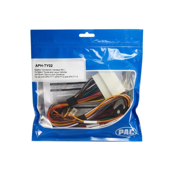 PAC APH-TY02 Speaker Connection Harness 2012-18 Toyota Lexus w/ Amplified System