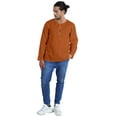 thumbnail image 2 of Atasi KurtaForMen Indiens T-Shirts à Manches Longues Unis Col Rond T-Shirt Ethnique, 2 of 7