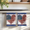 thumbnail image 7 of Independence Day Kitchen Towels Set of 2, American Flag Leopard Print Love Wooden Absorbent Dish Towels for Kitchen, Microfiber Hand Towel, Quick Drying Tea Towel for Cleaning Decorative Dishcloths, 7 of 7