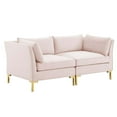 thumbnail image 1 of Modway Ardent Causeuse Rembourrée en Velours de Performance Rose, 1 of 8