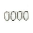 thumbnail image 4 of 100Pcs Stainless Steel Oval Split Rings Swivel Snap Fishing Tackle Connector(10x19mm), 4 of 8