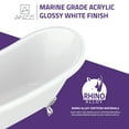 thumbnail image 4 of Anzzi Ft-Cf131faft-Ch Diamante 68" Eagle's Talon Clawfoot Acrylic Soaking Tub - Chrome, 4 of 12