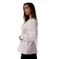 thumbnail image 2 of Just Love Women's Solid Scrub Jacket - Comfortable and Professional Uniform Coat (White, Large), 2 of 3