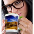 thumbnail image 2 of 3drose, Big Timber Creek, Crazy Mountains, Autumn, Montana - Us27 Cha2164 - Chuck Haney, 11oz Two-tone Green Mug, 2 of 6