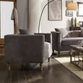 thumbnail image 5 of ACME Sidonia Chair (with 1 Pillow) in Gray Velvet, 5 of 5