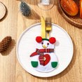 thumbnail image 3 of XWSHYW Decoraciones Navideñas Adornos Navideños Adornos de Mesa Juego de Cuchillos y Tenedores Papá Noel Juego de Utensilios para El Hogar Cuchillo de Muñeco de Navidad de Tela No Tejida, 3 of 6