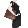 thumbnail image 5 of American West Bandana Shoulder Zip Top Handbag w Key Charm, 5 of 5