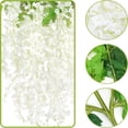 thumbnail image 3 of Artificial Wisteria Hanging Flowers Artificial Flowers Hanging Like Real Artificial Hanging Flowers for Outdoor Balcony Garden Wedding, 3 of 6