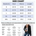 thumbnail image 3 of Women's Plus Size Heavy-Duty Beaded Jacket - Fashion Elegant Solid Color, Gray, XXXXXL, 3 of 5