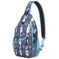 thumbnail image 1 of Cute Ocean Creatures and Coral Pattern Small Travel Backpack Lightweight Hiking Sling Pack with Layered Storage and Fashionable Appearance for Everyday Use, 1 of 6