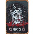 thumbnail image 1 of Placa Metal Vintage Slipknot Pintura Hierro Rectangular Arte La Pared 20x30cm, 1 of 9
