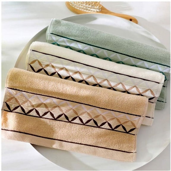 4 Pack Cotton Hand Towels, Cotton Face Towels, with Print Super Soft and Highly Absorbent for Bathroom