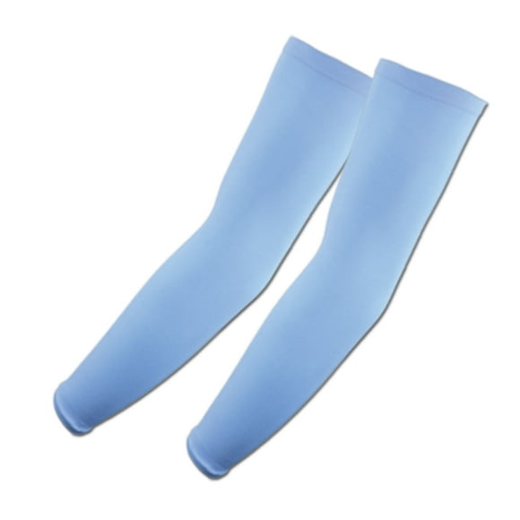 The Elixir Golf UPF 50 Sunblock UV Protective Compression Arm Cooling Sleeves for Men Women Kids, 1 Pair (Medium, Sky Blue)