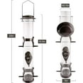 thumbnail image 6 of SNYNUXX Wild Bird Feeders for Outdoors Hanging, Metal Tube Feeder, 6 Feeding Ports, Coffee - 1 Pack, 6 of 7