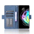 thumbnail image 3 of Case for Motorola Edge 20 Cover Adjustable Detachable Card Holder Magnetic closure Leather Wallet Case - Blue, 3 of 5