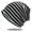 black, variant on organic cotton loose cap - trendy pile cap - loose sleep cap, black stripe, 1 piece