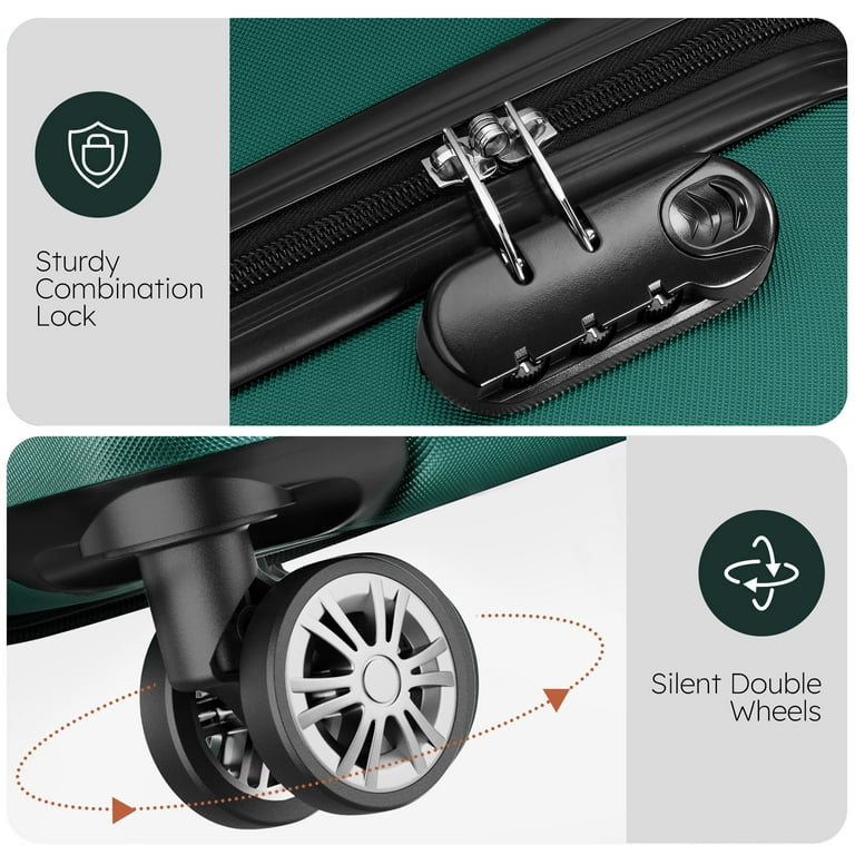 A1000gセット@ SWISSGEAR Wanderlust 3-Piece Spinner Set in Black