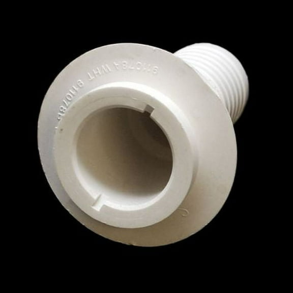 Attwood White Plastic 1 1/2 Inch Boat Thru Hull Fitting