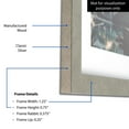 thumbnail image 3 of ArtToFrames 22x28" Classic Silver Picture Frame, Gray MDF Poster Frame, with Regular Acrylic and Foam Backing 3/16 inch (FBPL-4499), 3 of 7