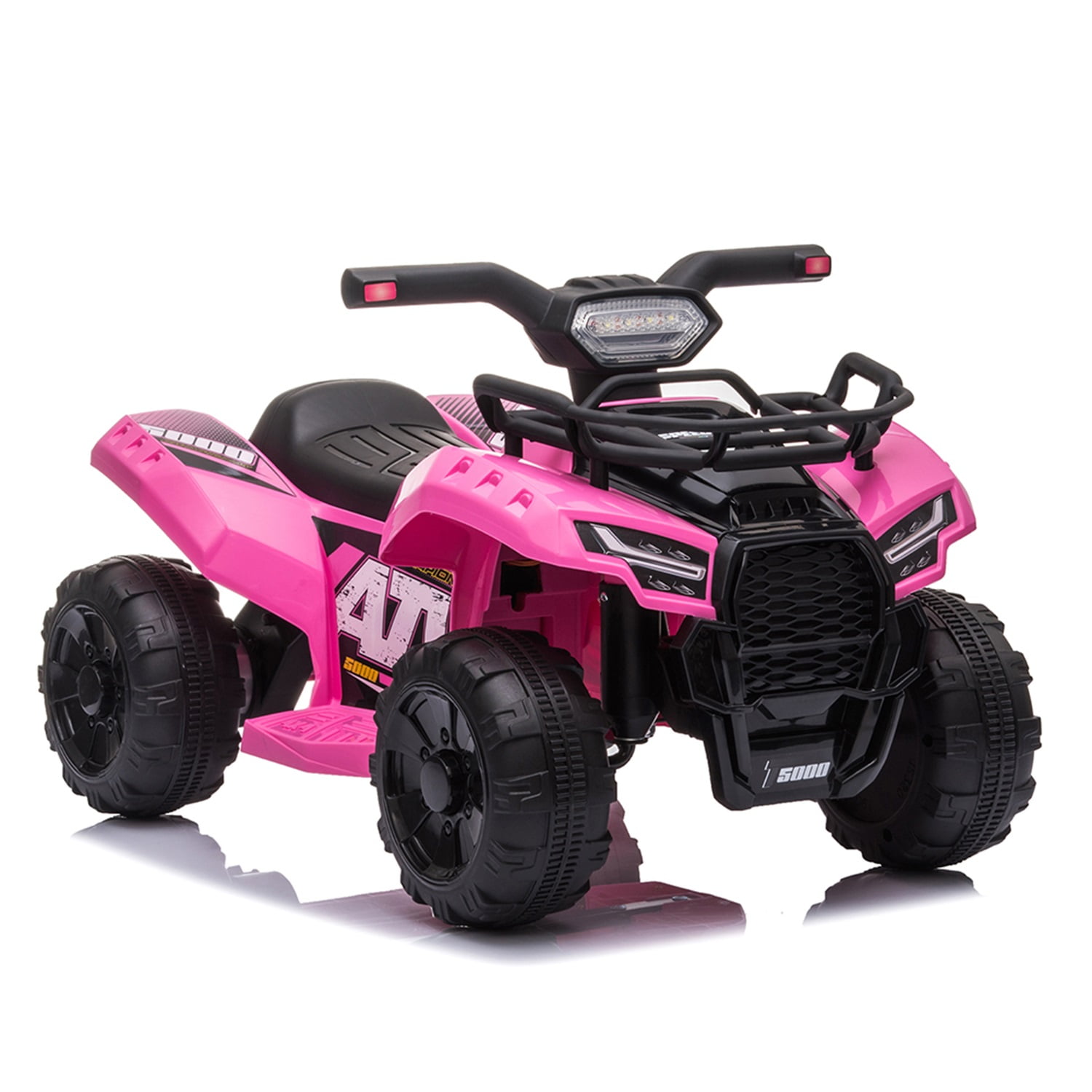 CIPACHO 6V Powered Ride Ons, Electric Kids Car, Rechargeable Battery Powered ATV with 4 Spring-Suspension Wheels, Button Switch Quad Ride on Car, Pink CIPACHO 6V Powered Ride Ons, Electric Kids Car, Rechargeable Battery Powered ATV with 4 Spring-Suspension Wheels, Button Switch Quad Ride on Car, Pink