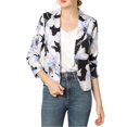 thumbnail image 5 of Allegra K Women's Open Front Floral Print Blazer, 5 of 6