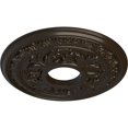 thumbnail image 3 of Ekena Millwork 15 3/8"OD x 4 1/4"ID x 1 1/2"P Baltimore Ceiling Medallion (Fits Canopies up to 5 1/2"), Hand-Painted Stone Hearth, 3 of 6