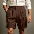 thumbnail image 6 of Jaunzuar Mens Summer Shorts Button Solid Color Golf Shorts Casual Loose Work Shorts with Pockets XXXL, 6 of 8