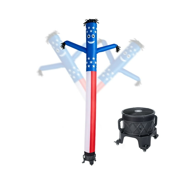 VEVOR Inflatable Tube Man with Blower, 20 ft Tall, Wacky Waving Wind Flying Inflatable Dancing Tube Guy with 1 HP IPX3 Waterproof Blower Fan