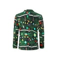 thumbnail image 4 of Men's Christmas Suit Jacket Christmas Fun Ugly Single button Holiday Print, 4 of 5