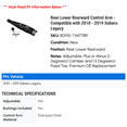 thumbnail image 2 of Rear Lower Rearward Control Arm - Compatible with 2010 - 2019 Subaru Legacy 2011 2012 2013 2014 2015 2016 2017 2018, 2 of 2