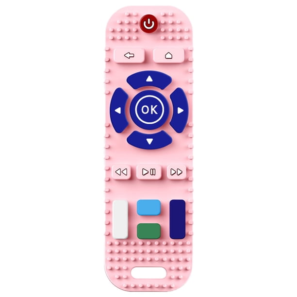 DQrwqpou Mordedor para Bebé Juguete Mordedor Remoto para TV Alimentaria para Y Niñas (rosa)