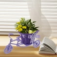 thumbnail image 4 of Artificial Flower Basket Bike Shaped Flower Stand Desktop Storage Basket, 4 of 7