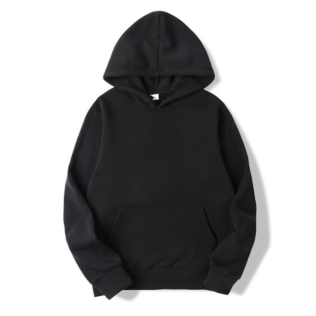 Chandail à Capuche Décontracté à Manches Longues pour Hommes Noir m