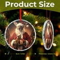 thumbnail image 2 of Santa Christmas Kangaroo Glass Ornament Kangaroos Xmas Christmas Ornament Round Glass Ornaments for Teacher Coworker Boss Friend Mentors, 2 of 8