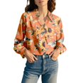 thumbnail image 3 of Chuancc Shirts For Women Long Sleeve Shirts For Women Fall Clothes Womens Office Tops Fall Outfits Tops For Women Trendy Button Down Shirts For Women Khaki L, 3 of 7