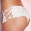 

DENGDENG Women Sexy Lace See Through Briefs Plus Size Low Waisted Underwear Panties