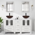 thumbnail image 2 of Eclife 60" Double Sink Bathroom Vanity with Manufactured Wood Top, 2 of 10