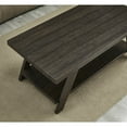 thumbnail image 2 of Roundhill Furniture Athens Wood Coffee Table with Shelf Weathered Espresso, 2 of 4