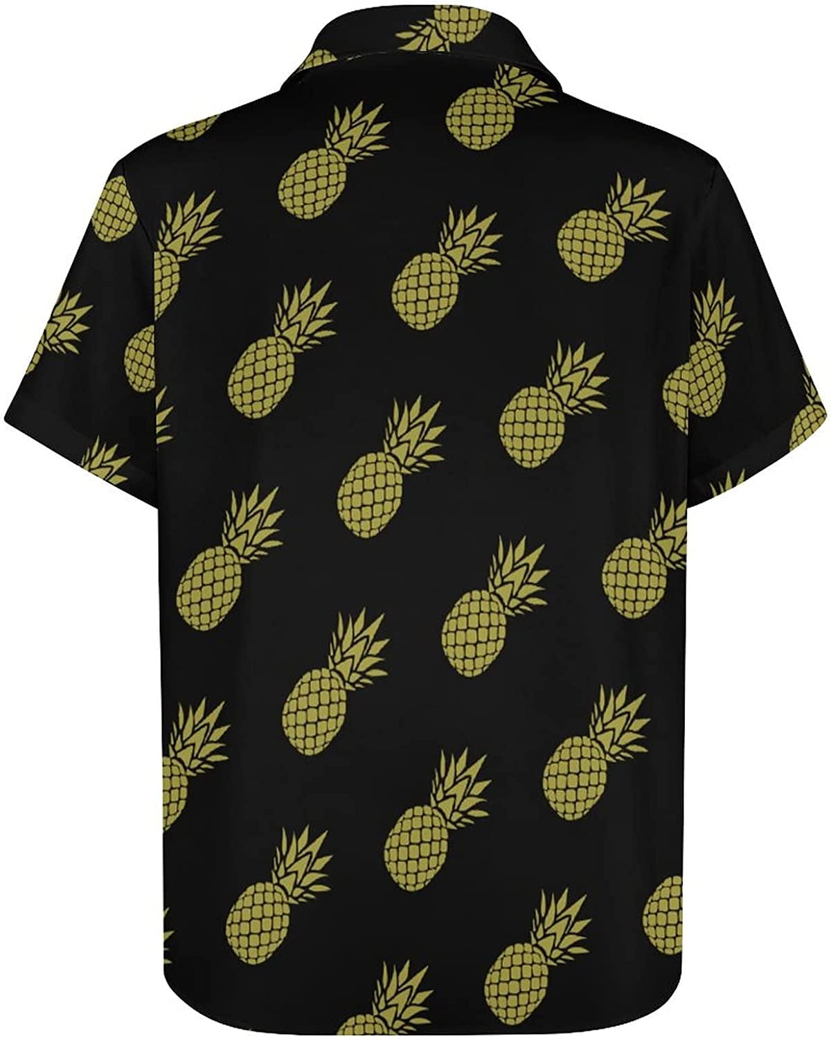 Pineapple Men s Shirt Button Down Short Sleeve Hawaiian Shirts Top