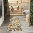 thumbnail image 1 of Alfombra de Área Nourison Aloha Interior/Exterior Marfil/Multicolor 60x180 cm, 1 of 7