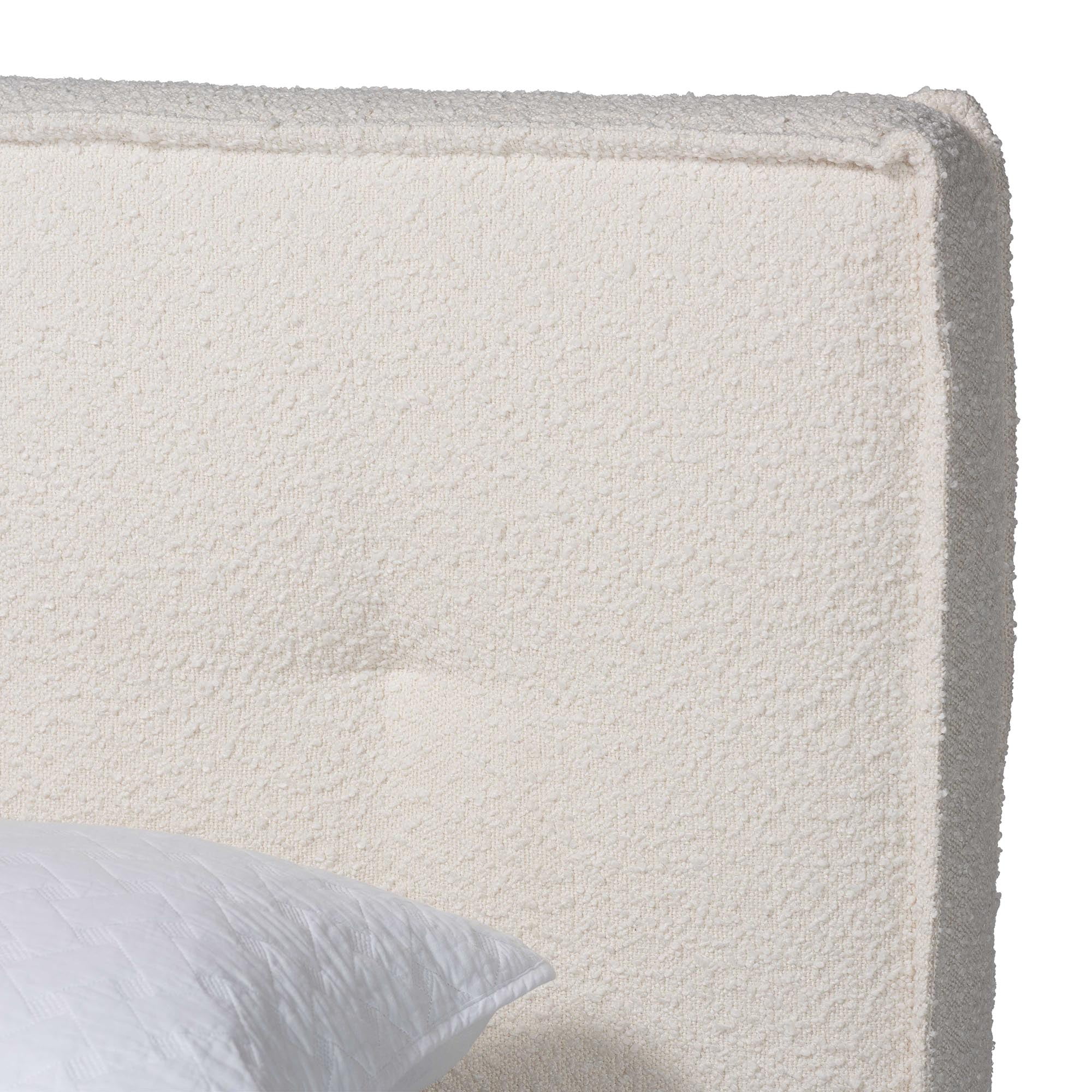 Baxton Studio Laverick Modern Platform Bed, Queen, Cream