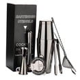 thumbnail image 2 of 8 Unids/set Coctel Barman De Acero Inoxidable Martini Boston Shaker Negro Sunnimix Coctelera, 2 of 7