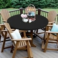 thumbnail image 3 of Fitted Round Table Covers 48 Inch-2 Pack Black Elastic Spandex Table Cloth-Small Stretch Folding Circle Tablecloths Topper Cap for Kitchen Dining Commercial Party Picnic Event Banquet Tables, 3 of 15