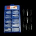 thumbnail image 4 of UDIYO 100Pcs Natural/White/Transparent Full Cover Pointed Oval False Nail Art Tips, 4 of 7