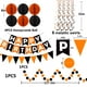 thumbnail image 2 of Cartel de feliz cumpleaños FECEDY, negro y naranja, decoración de fiesta, 2 of 6