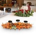 thumbnail image 5 of PuSpu Home Decoration Christmas Three-legged Candlestick Home Desktop Candlestick Rattan Garland Decoration Party Matching Ornaments Holiday Products, 5 of 7